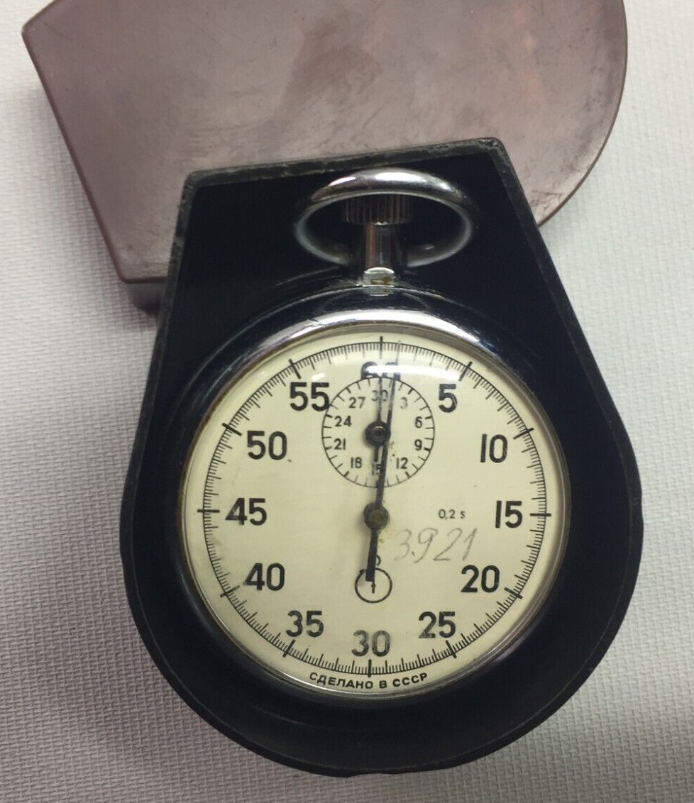AGAT vintage mechanical ex USSR stopwatch chronometer