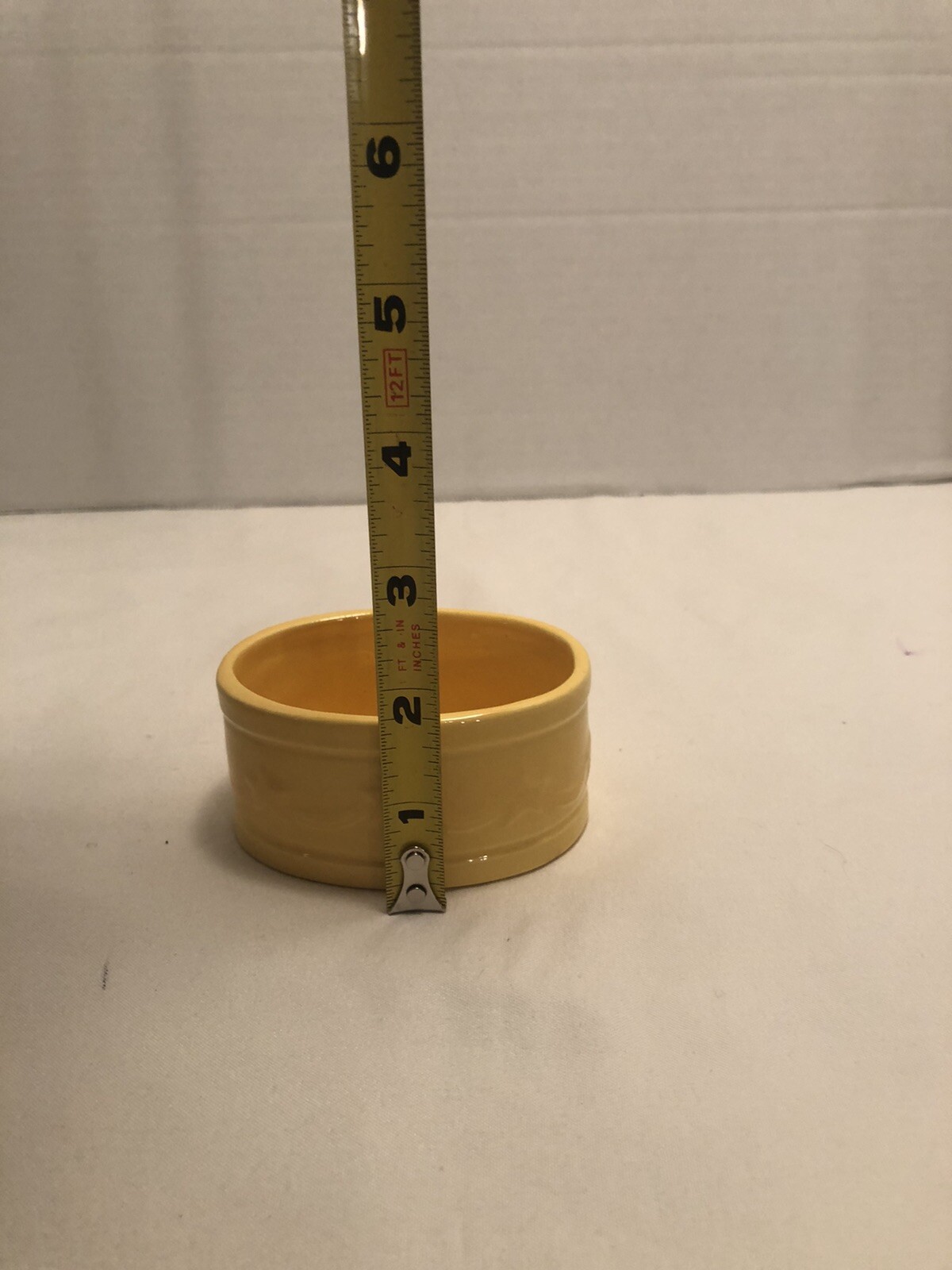 4.5” Ceramic Yellow Unicorn Trinket Box