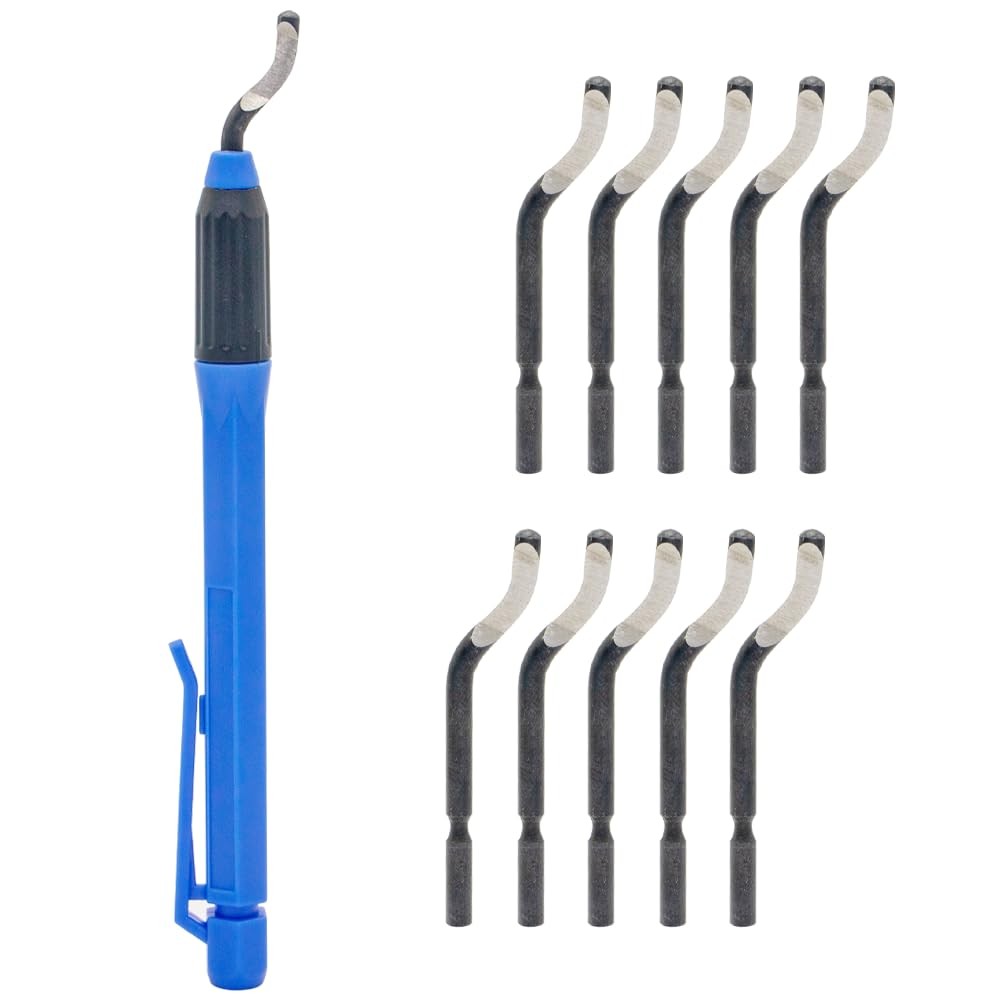 High Speed Steel Swivel Blades Deburring Tool Set with 360 Degree Rotary Head
