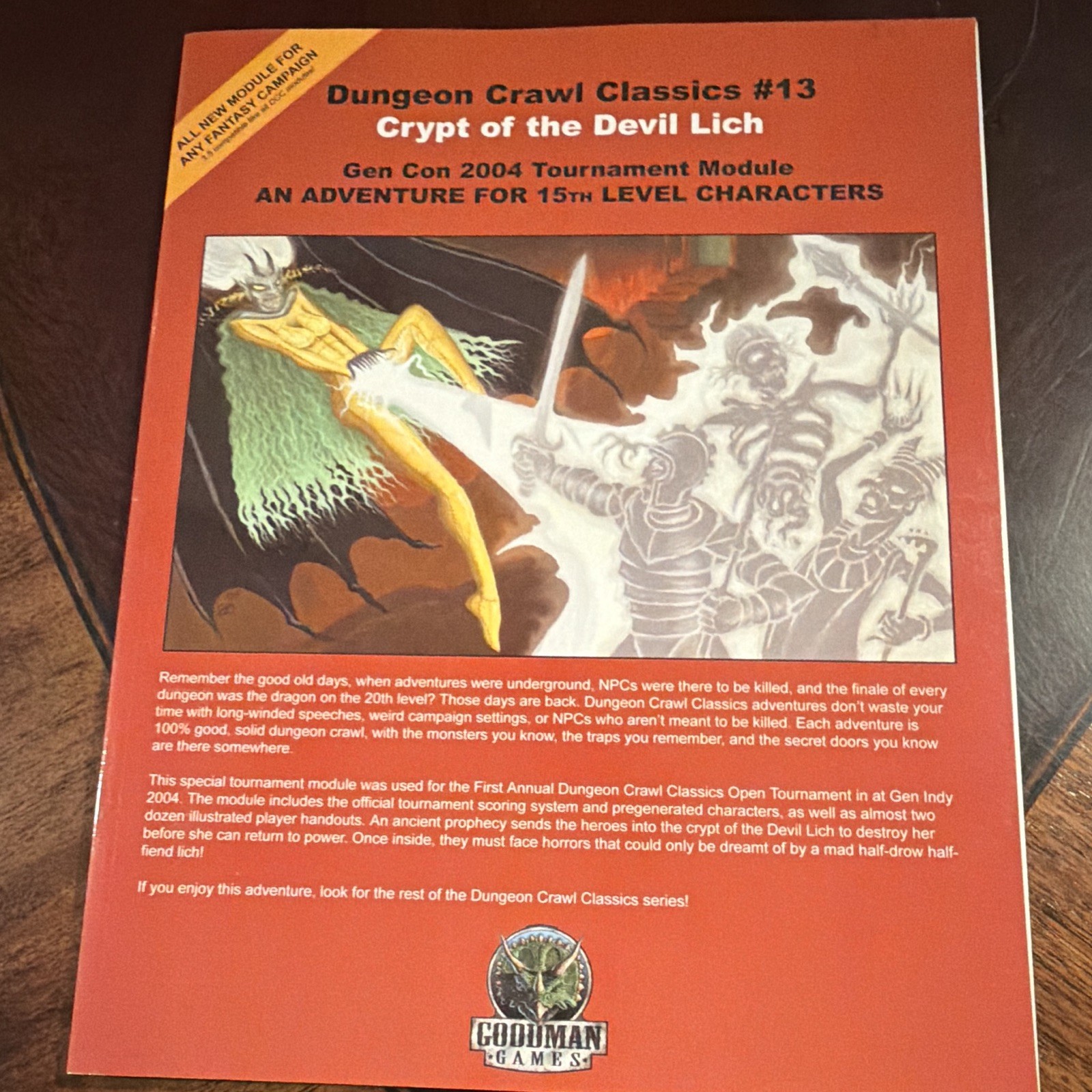 Goodman Games Dungeon Crawl Classics #13 Crypt of the Devil Lich Gen Con 2004