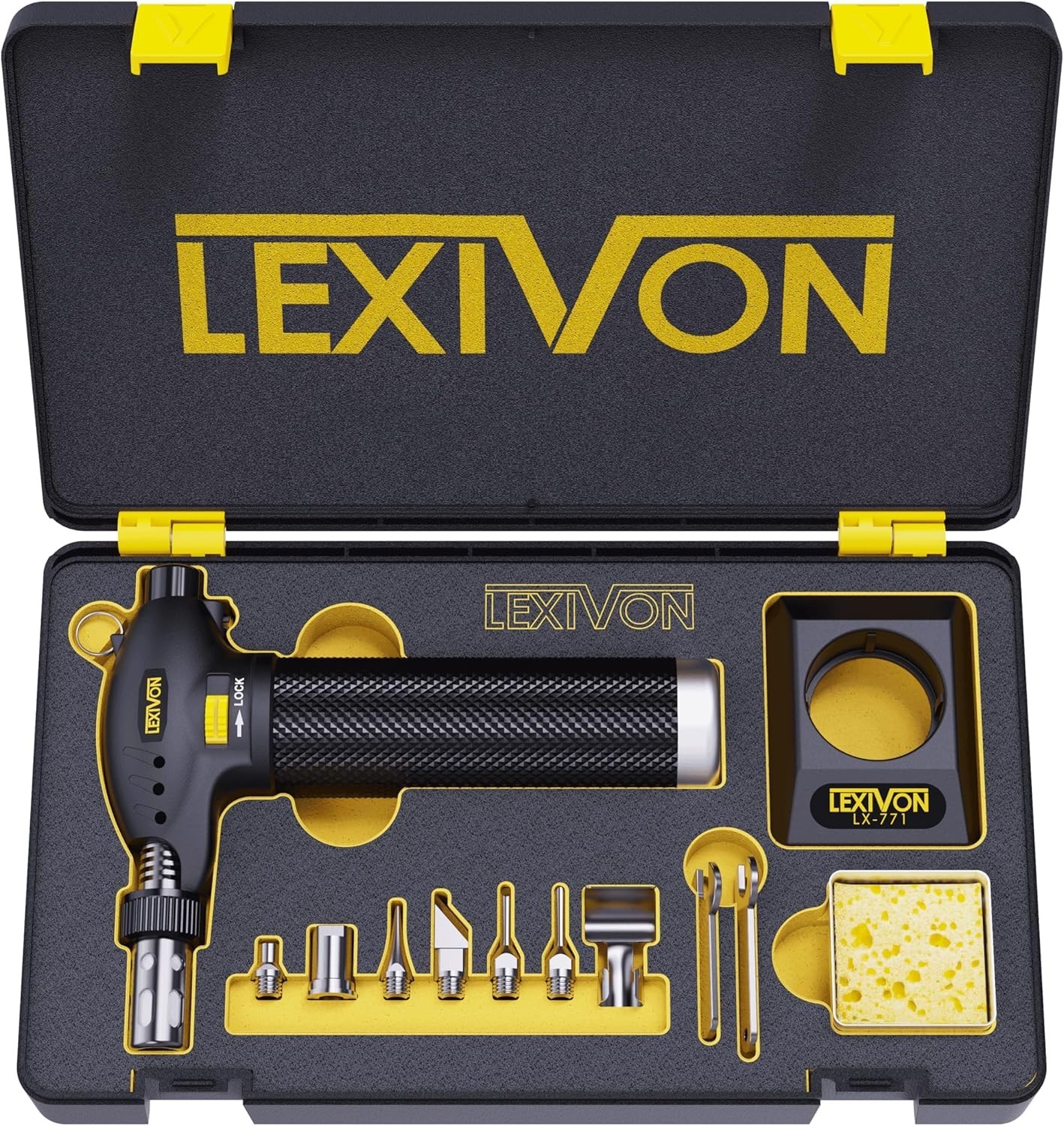 Butane Torch Multi-Function Kit | Premium Self-Igniting Soldering Station LX-771