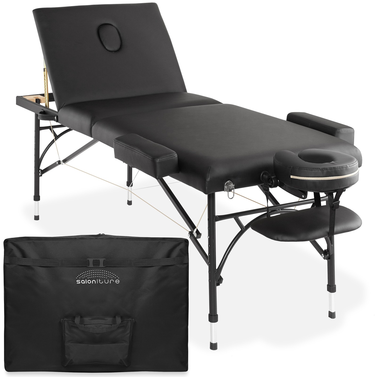 OPEN BOX - Portable Massage Table - Tri-Fold Aluminum Legs w Carry Case