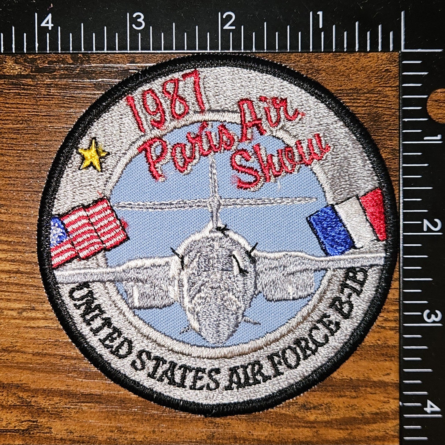 1987 Paris France Air Show United States Air Force B-1B Airforce Pilot Patch