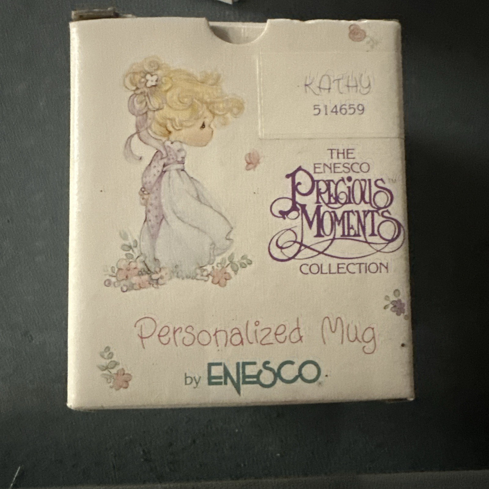 Precious Moments Personalized Mug “Kathy” In Original Box Never Used Very Nice