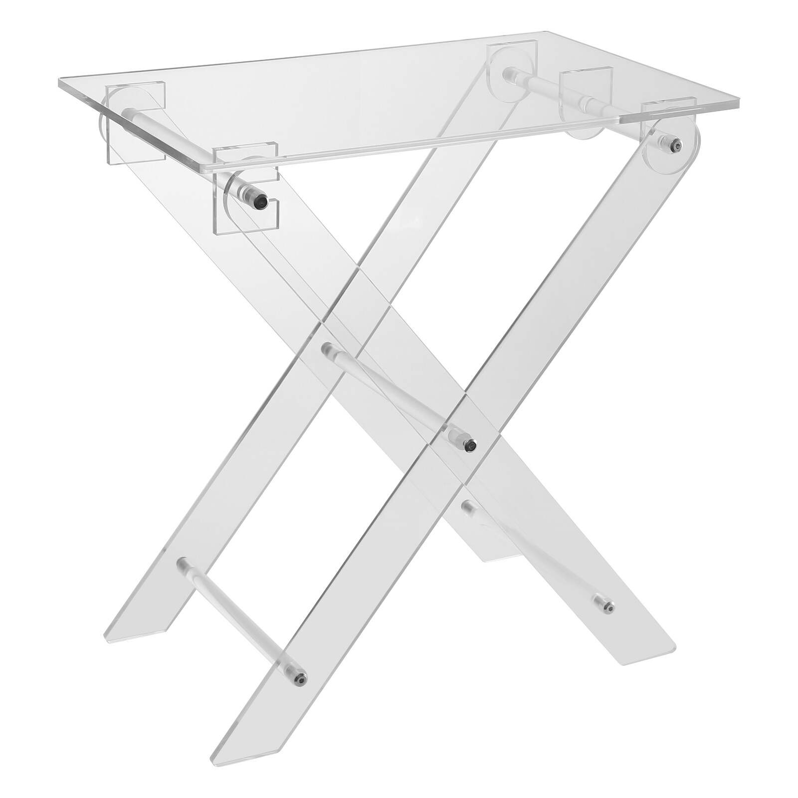 Foldable Acrylic Computer Stand Folding Coffee Table For Living Room Bed Room