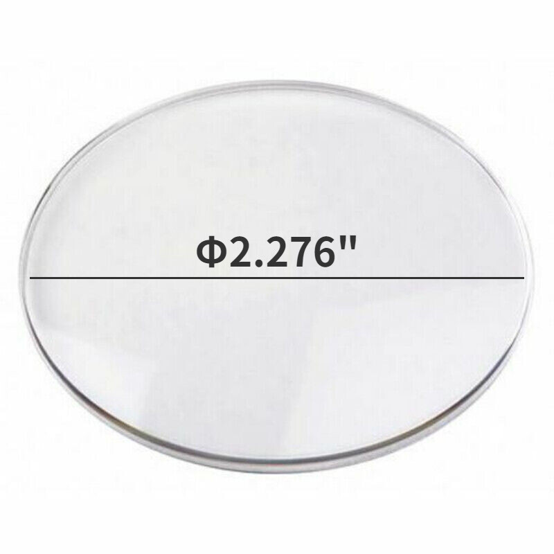 Replacement Transparent Dia 2.276" Curved Cover for Dial Caliper Test Indicator