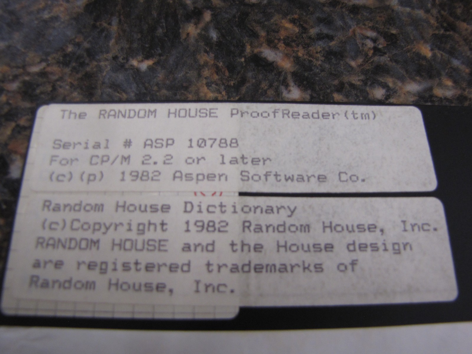 Vintage Proof Reader Software 8" Floppy Disk & Booklet for IBM - JD410
