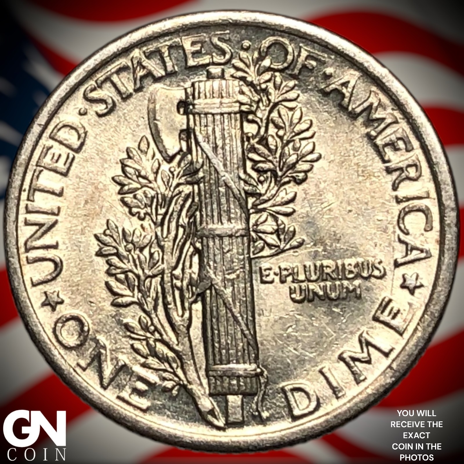 1917 P Mercury Dime Z3736