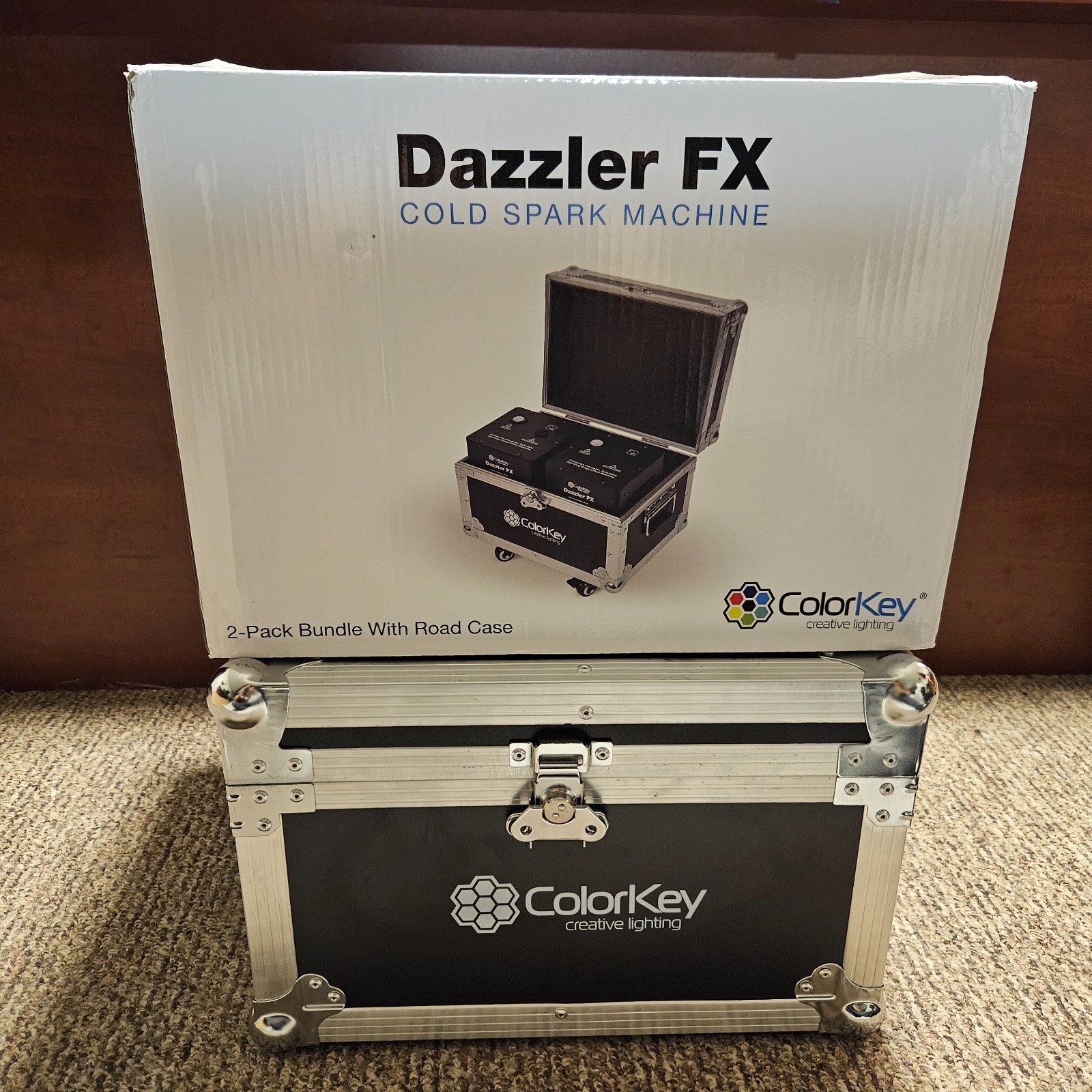 ColorKey Dazzler FX MKII 2-Pack with Road Case (White)