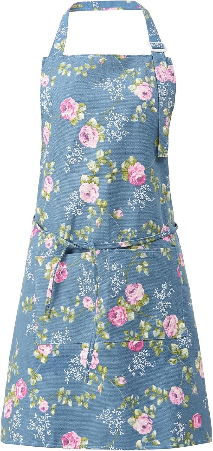 Aprons for Women with Poets Cotton Linen Cooking Kitchen Baking