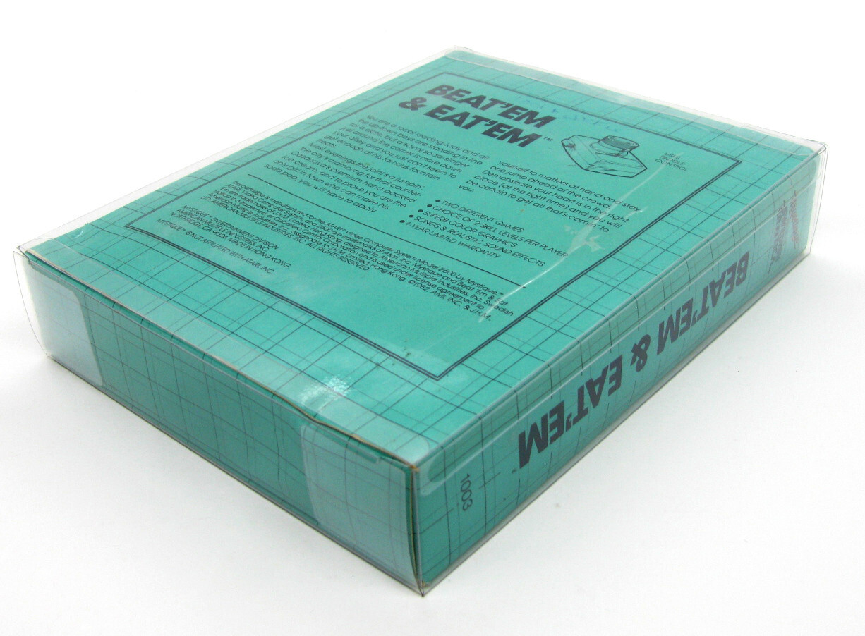 1X CLEAR PLASTIC BOX PROTECTOR FOR ATARI 2600 MYSTIQUE CIB GAME BOXES (SIZE G)