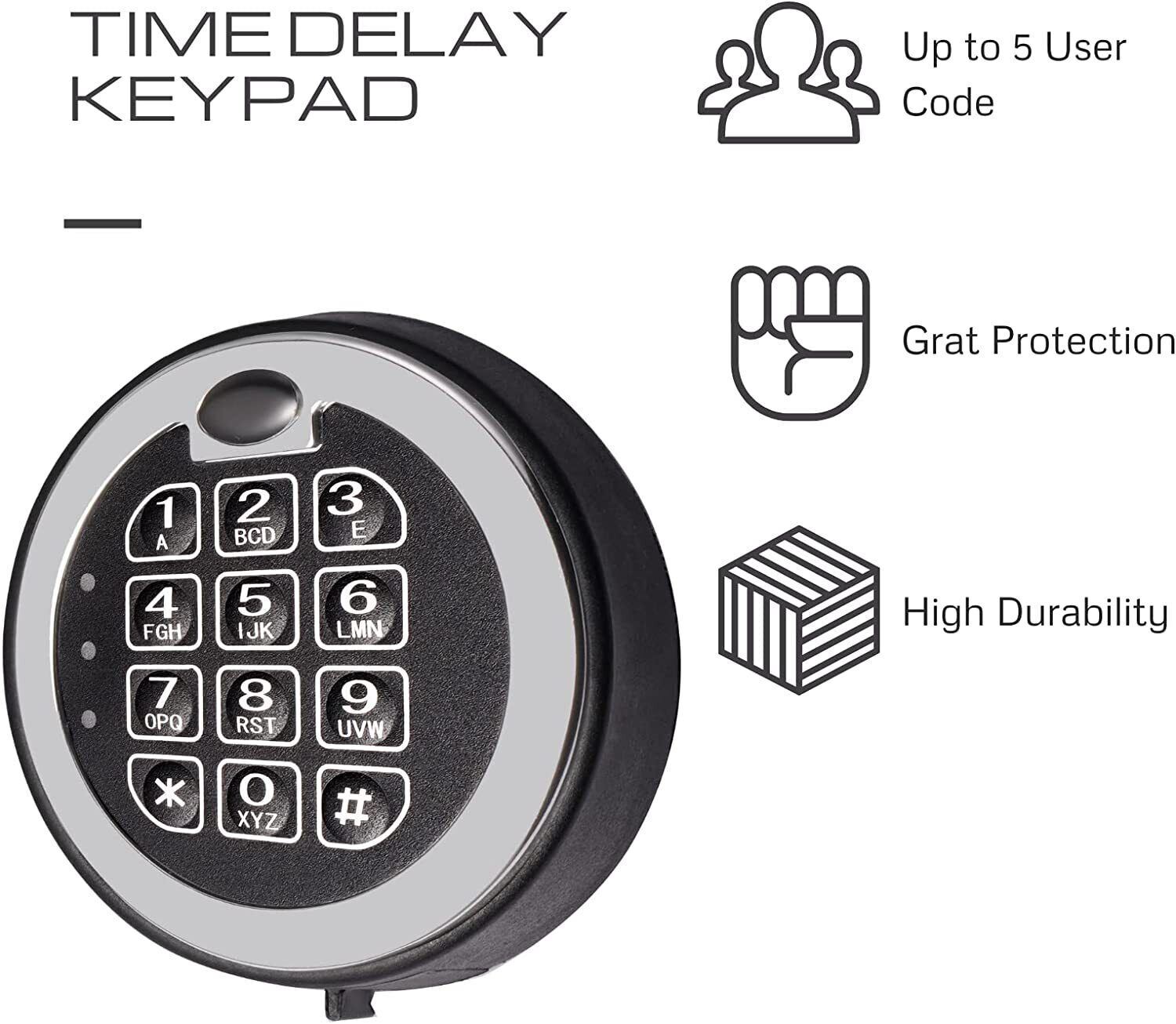 Gun Safe Lock Replacement Mesa MSL 500 Electronic Keypad Swingbolt Safe Lock