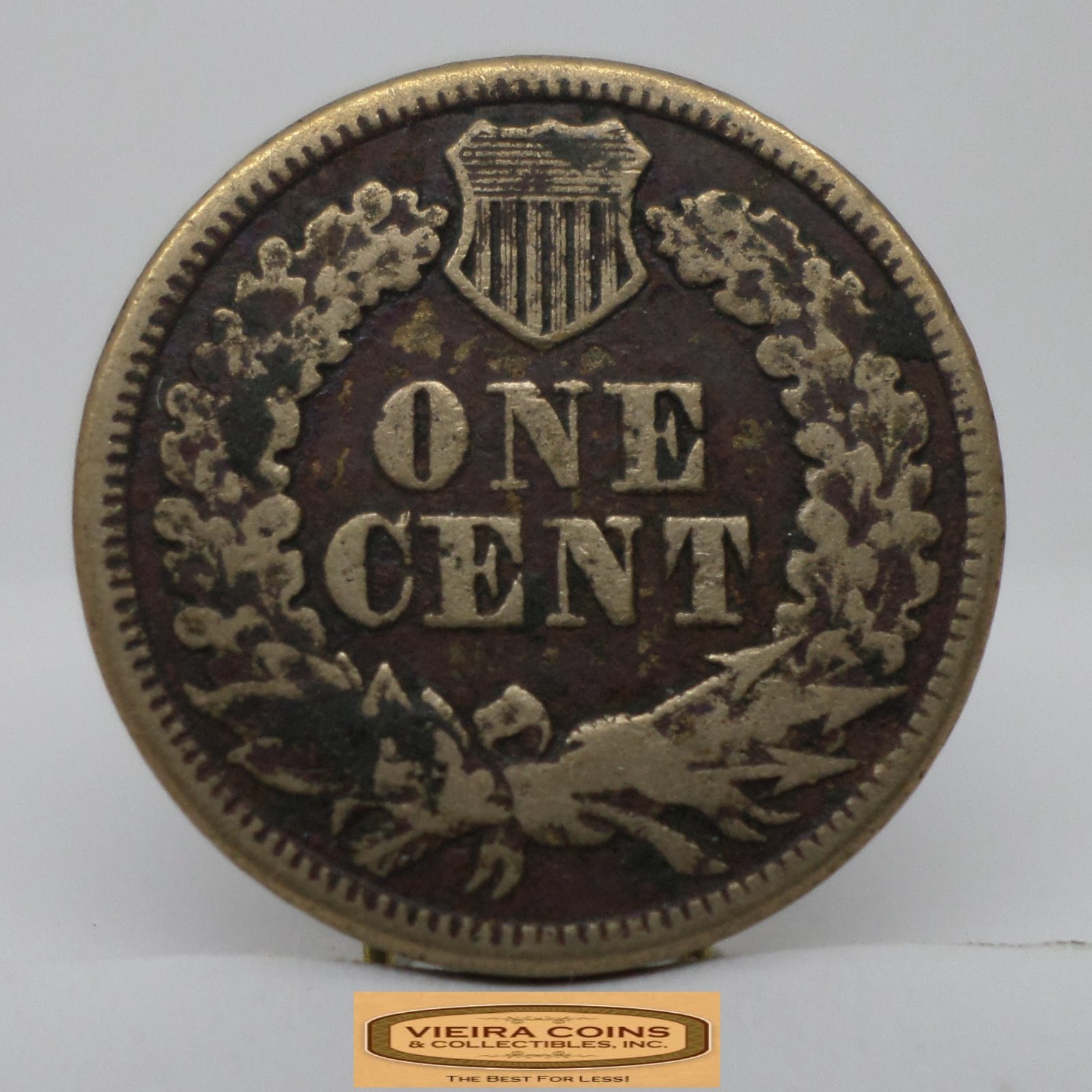 1863 Indian Head One Cent, Scratched - #C50338NQ