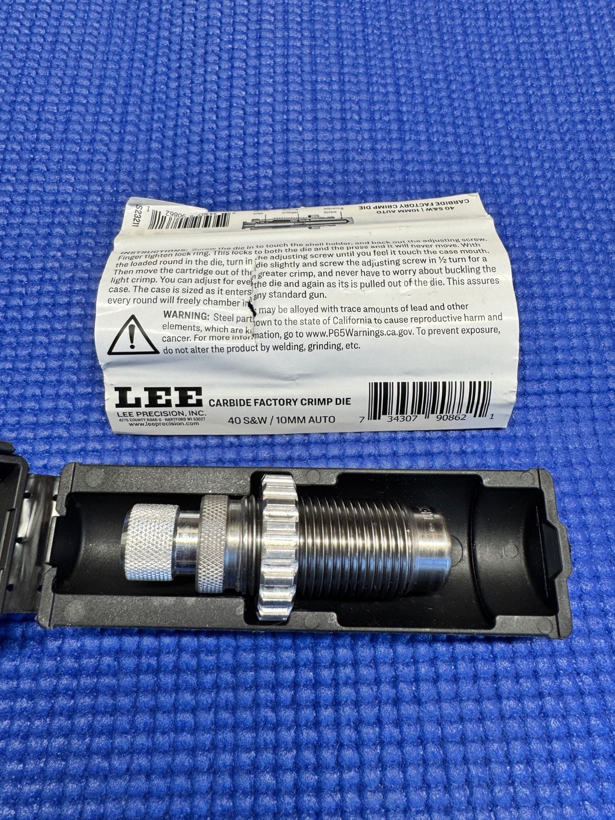 Lee Precision Factory Crimp Die 40 S&W/ 10mm auto S23211