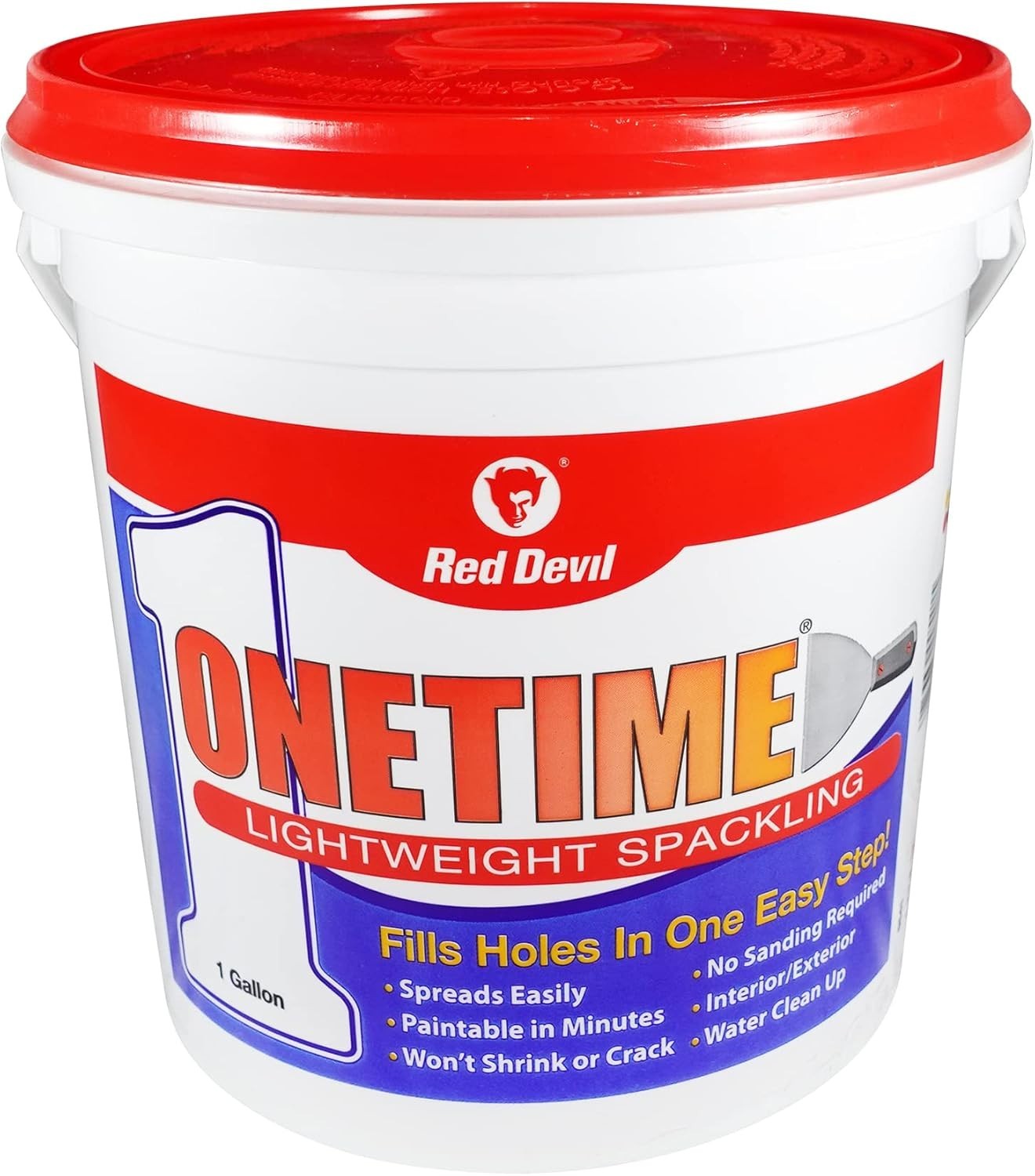 ONETIME Lightweight Spackling Paste - White, 1 Gallon-