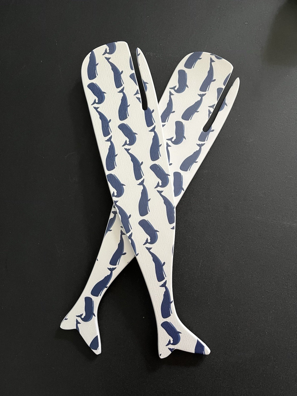 Sigrid Olsen Salad Servers Whale Theme Melamine
