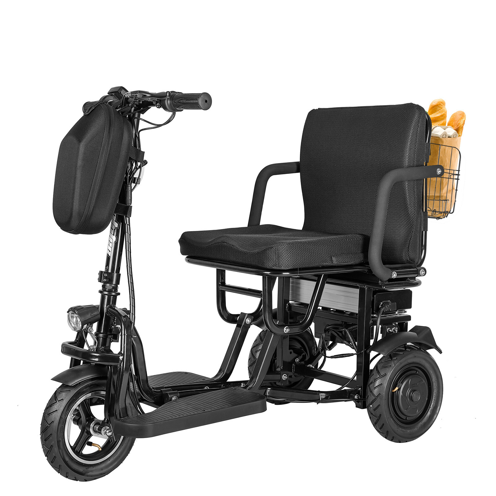 3 Wheel Folding Mobility Scooter Power Wheel Chairs Electric Long Range Portable