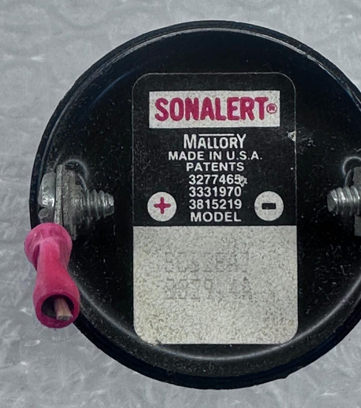 MALLORY SONALERT BUZZER SC628A7 3277465 3331970 3B15219