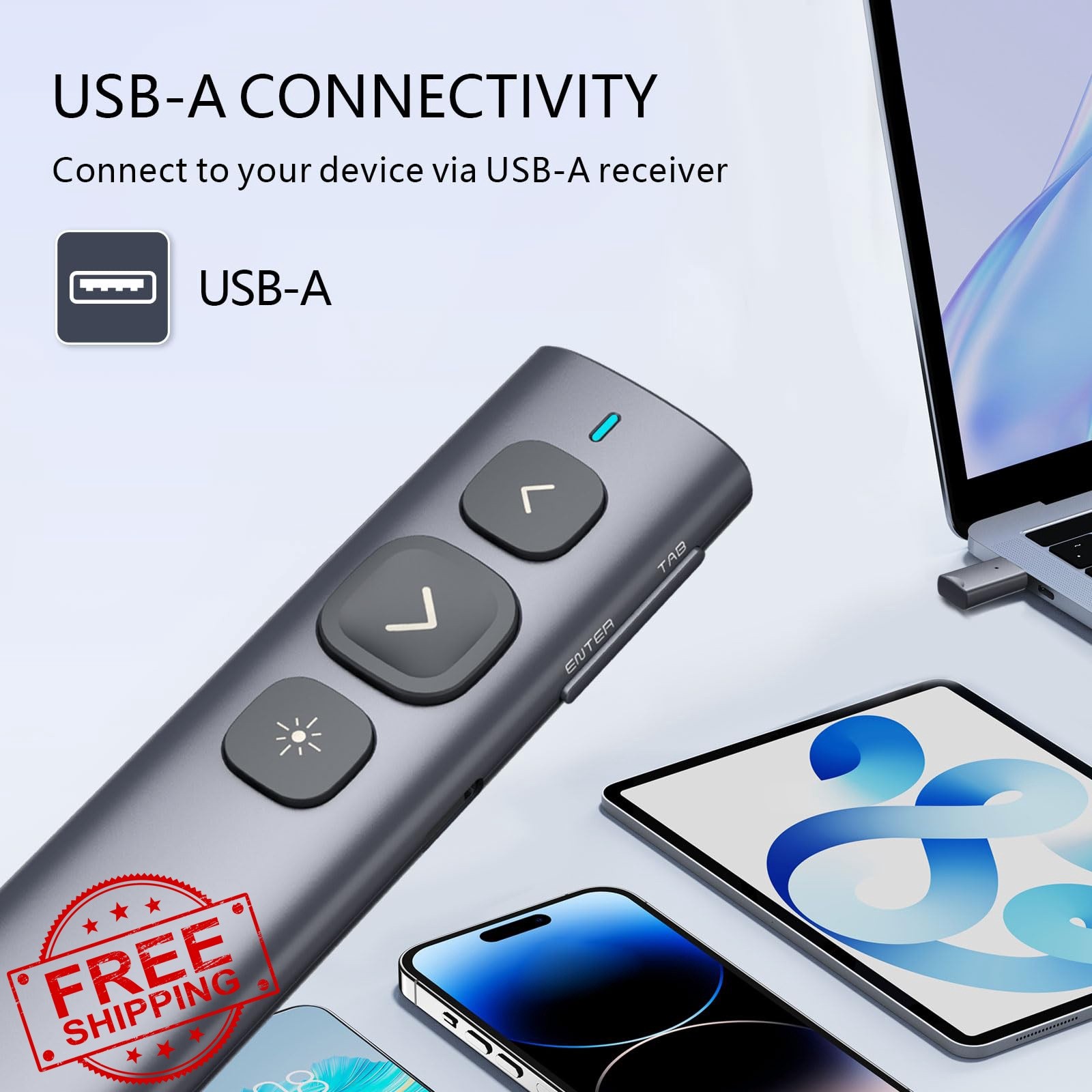 Norwii Red Light USB-A Clicker