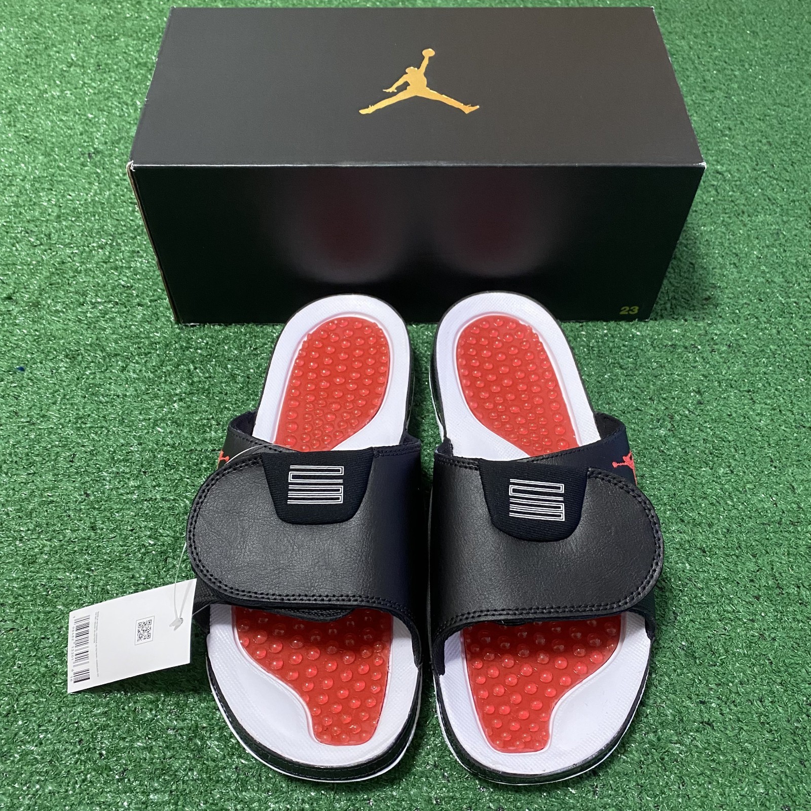 Size 10 - Jordan Hydro 11 Retro Bred Slides FN2452-006 Brand New! Ships Fast!