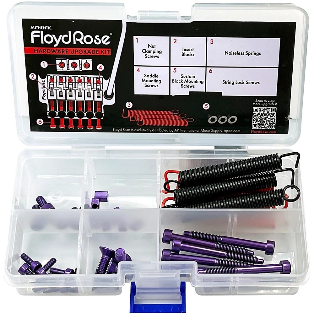 FLOYD ROSE Stainless Steel Hardware Upgrade Kit PURPLE
