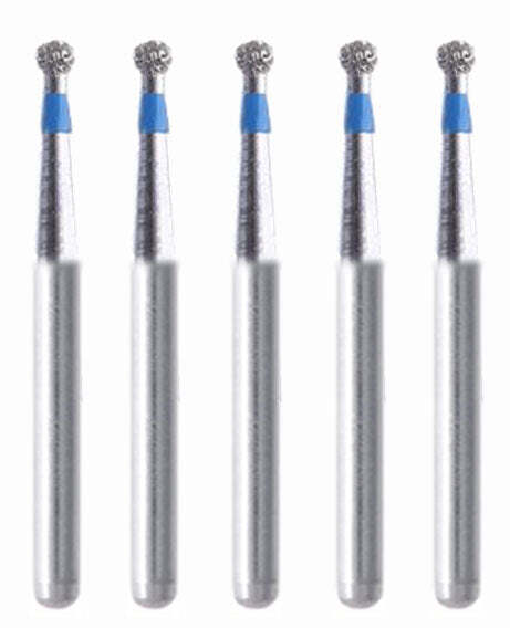 Spherical 1.2 mm Dia Medium Grit Diamond Bur 5/Pack [1598-BR46]