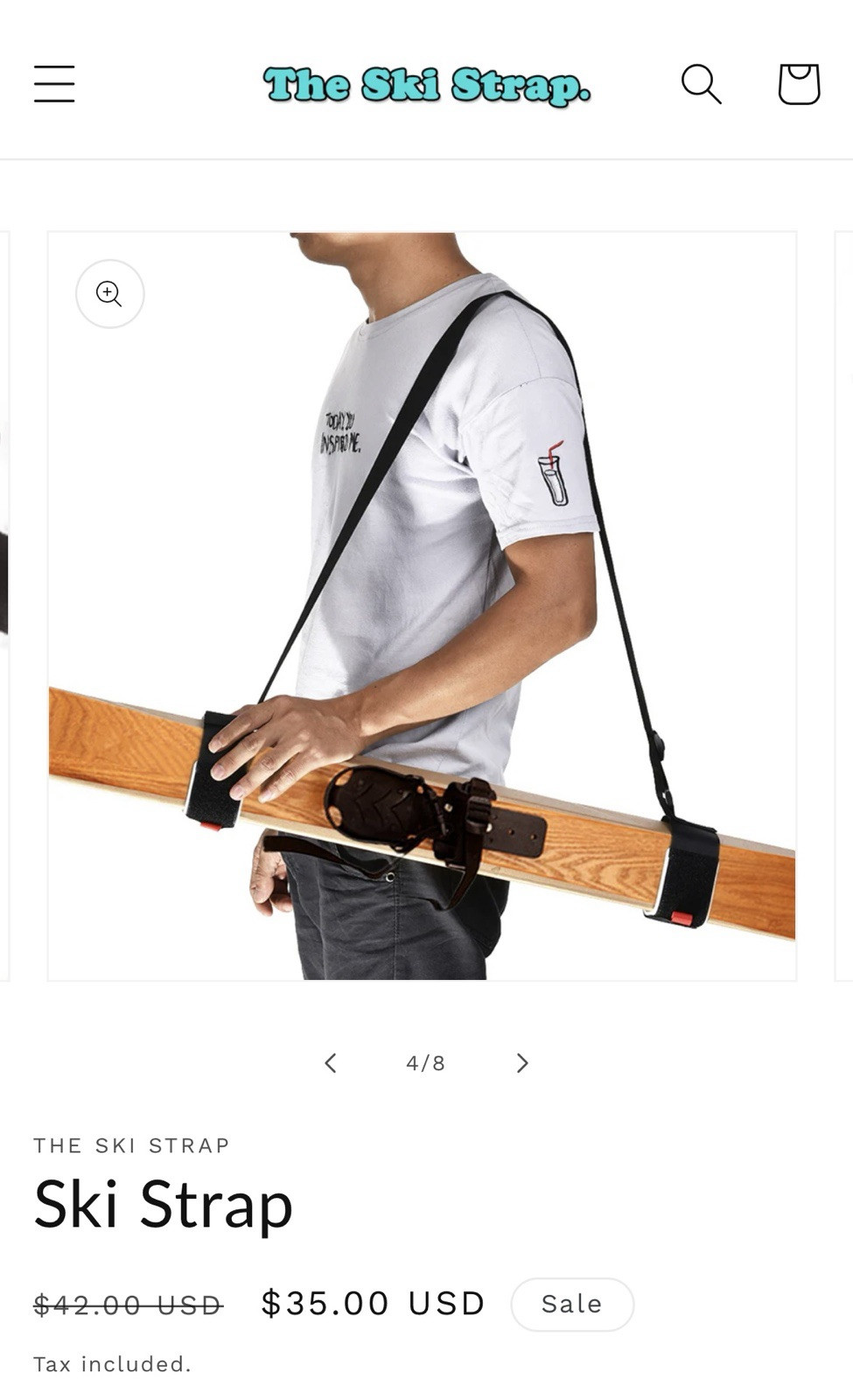The “SKI STRAP” Ski Carrier Brand New