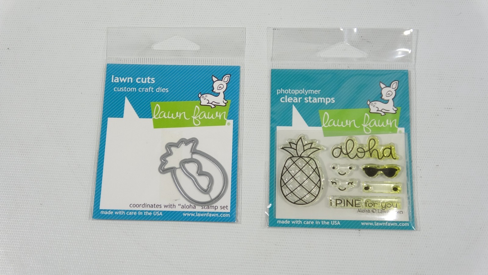 2015 Lawn Fawn Stamp & Die Set Aloha LF1417 & LF1418