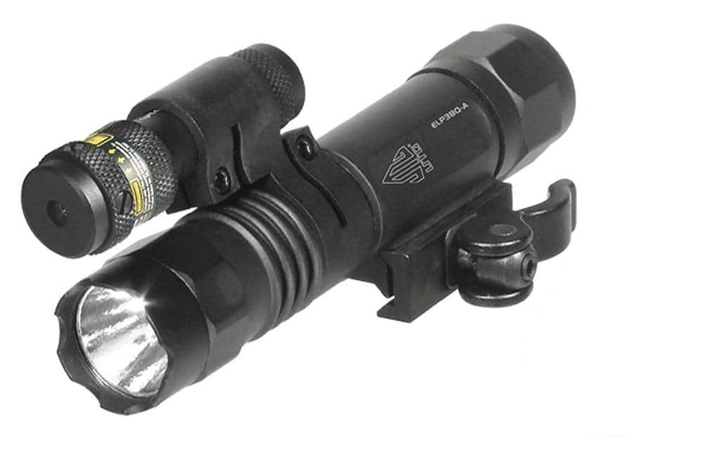 UTG LED Gen 2 Weapon Light w/ Adjustable Red Laser - QD Mount - LT-ELP38Q-A