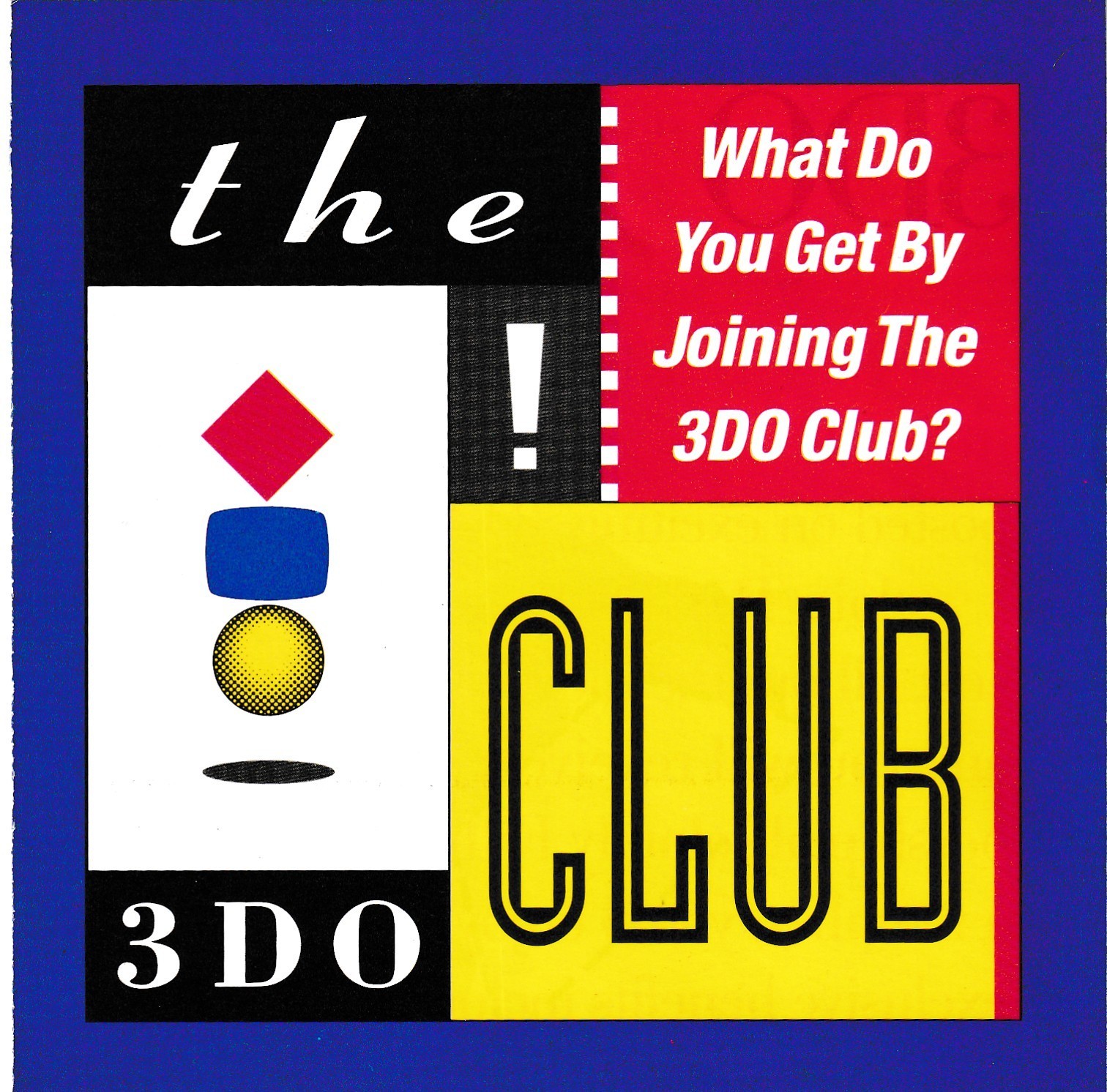The 3DO Club Registration Card