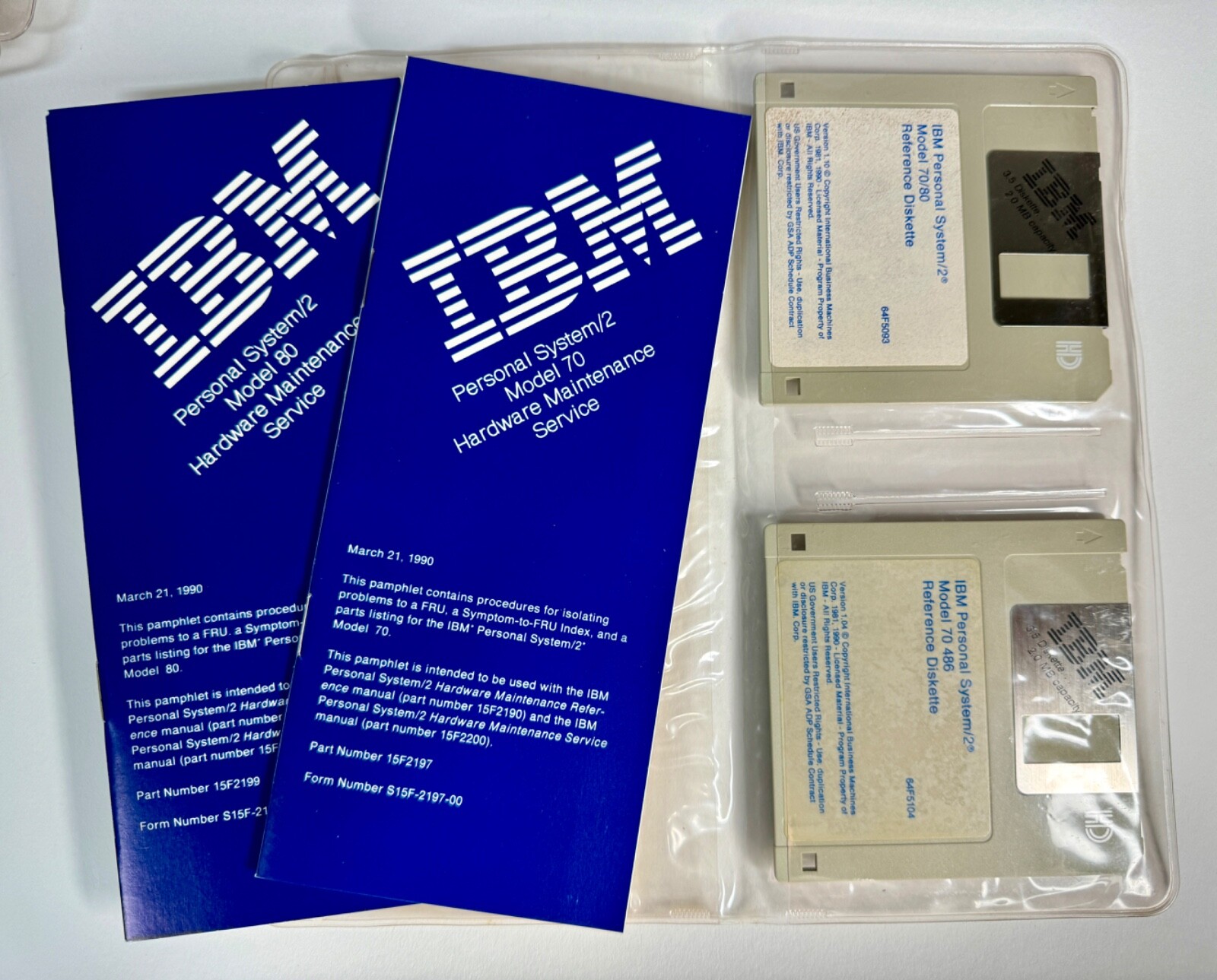 Vintage IBM PS/2 Hardware Maintenance Service Technical Reference Kit - RARE