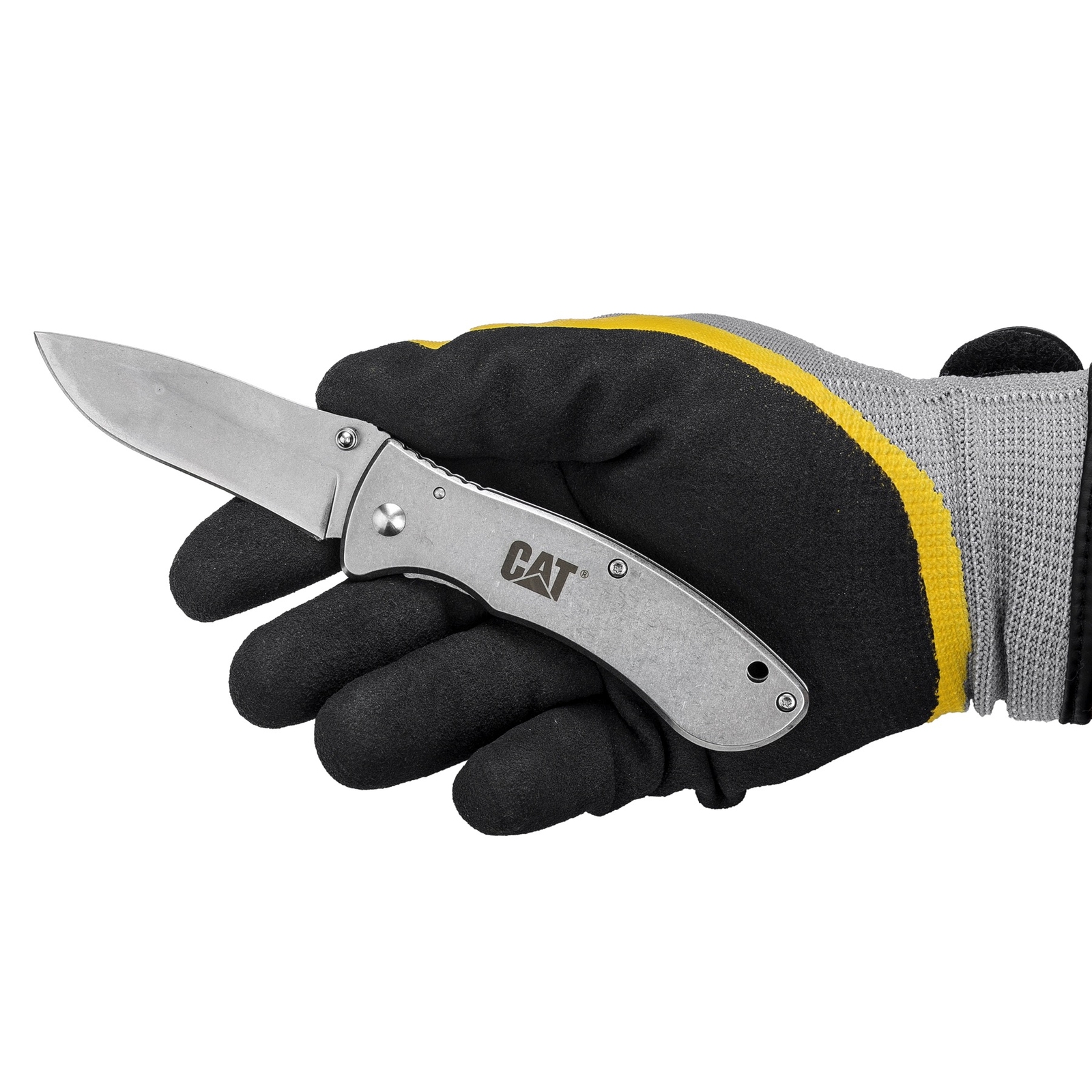 Cat 7 Inch Drop Point Folding Knife - 980004
