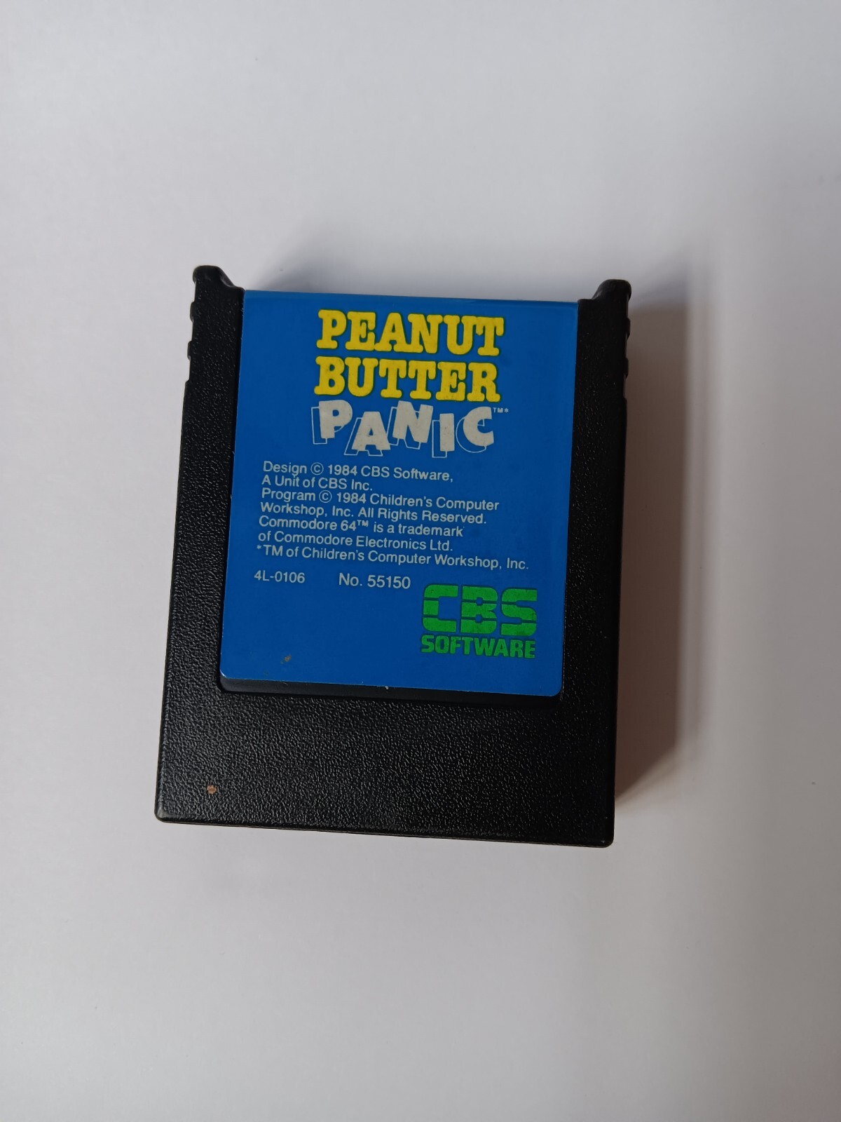 Commodore 64 Peanut Butter Panic Computer Game Cartridge Tested/Works
