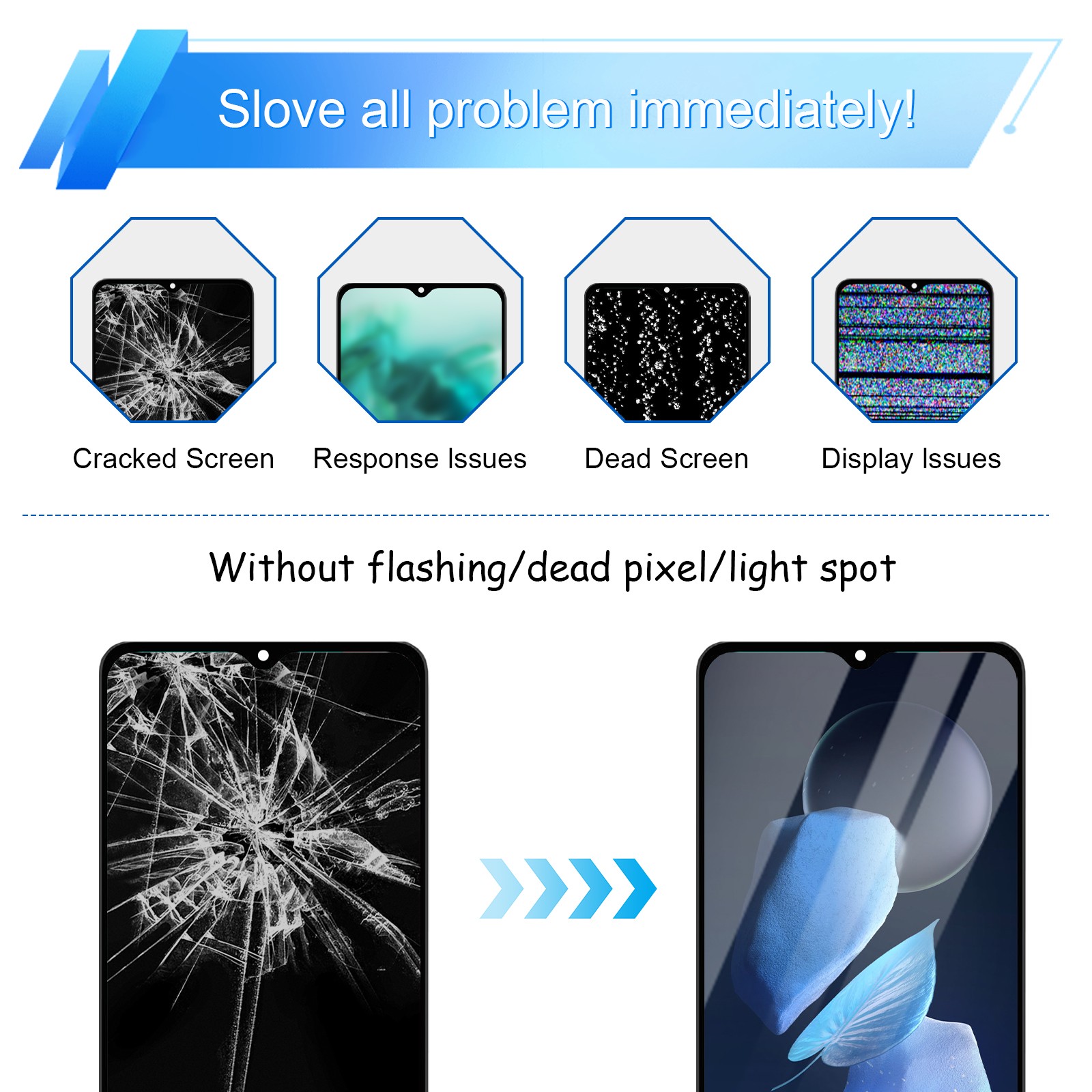 For Samsung Galaxy A50 A505U IncellLCD Display Touch Screen Replacement Frame