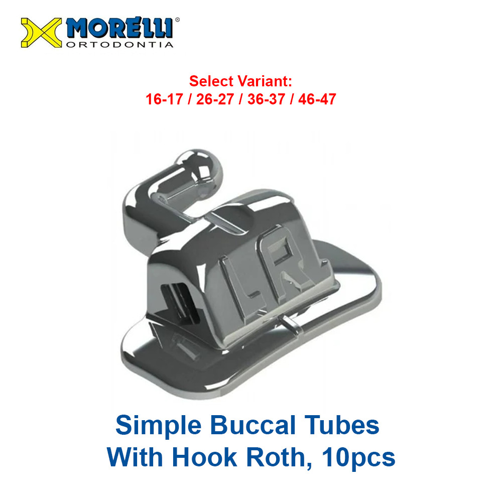 Dental Morelli Orthodontic Simple Buccal Tubes With Non Conventional Hook Roth