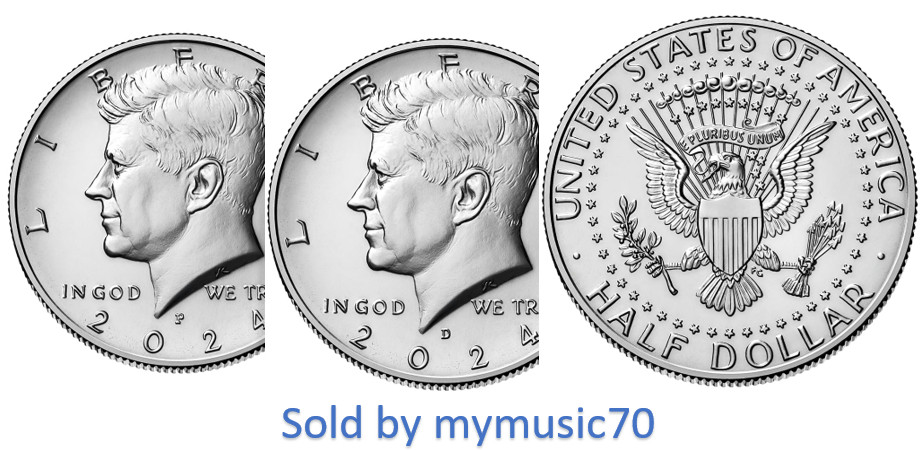 2024 P & D Kennedy Half Dollar from BU US. Mint Bag **ON HAND**