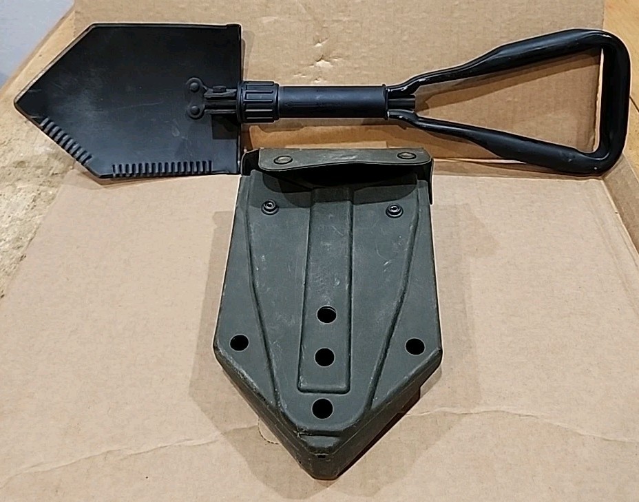 SKILCRAFT US Military 1989 Folding Trench Shovel Tool W/ Plastic Case