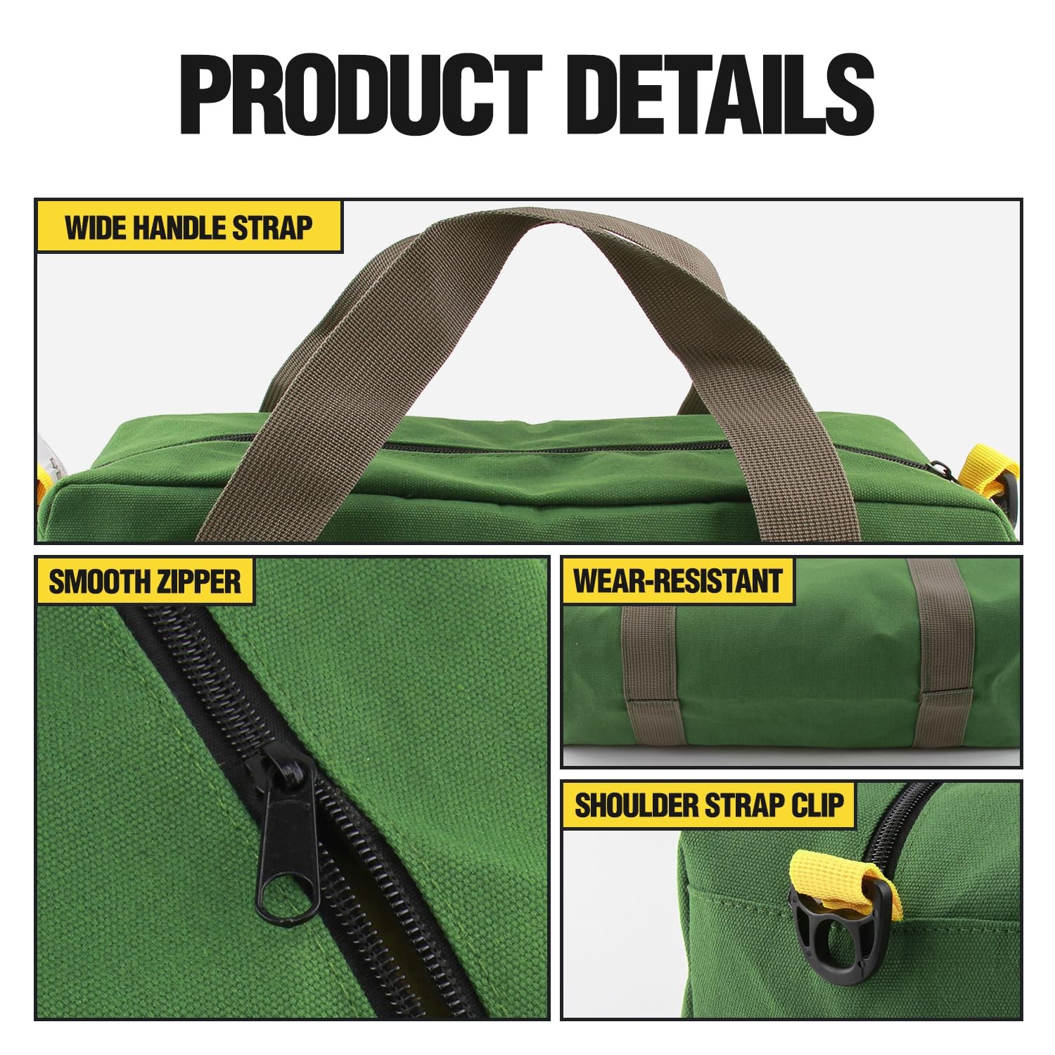 Tool Pouch Bag Canvas Tool Multi-Purpose for Organizer Storage