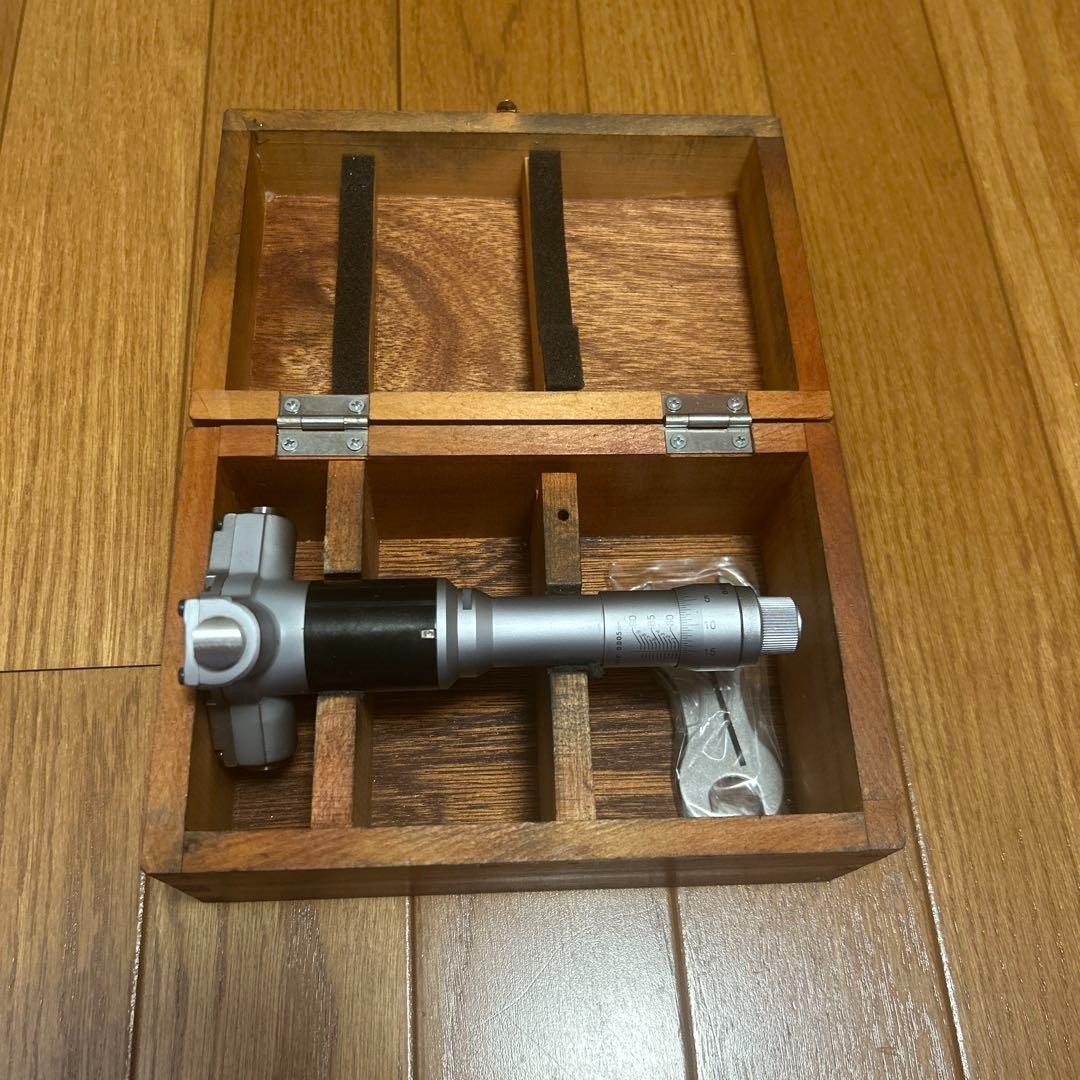 Mitutoyo 80-90mm 3 Point Micrometer Measuring Instrument Hole Test Used W/ BOX