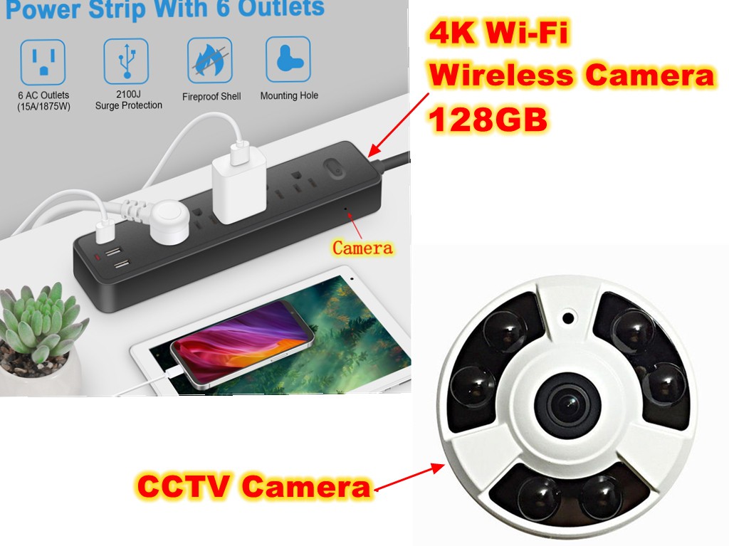 128GB 4K HD Wireless WiFi IP Camera Home Security Camera DIY Surveillance Camera