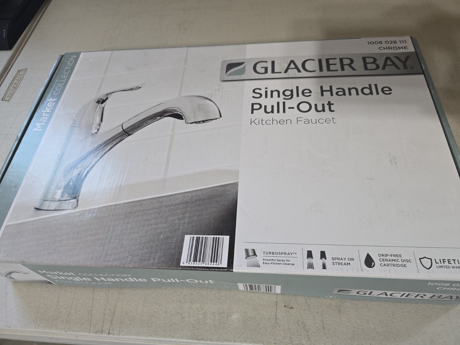 Glacier Bay Market Single-Handle Pull-Out Sprayer Kitchen Faucet in Chrome