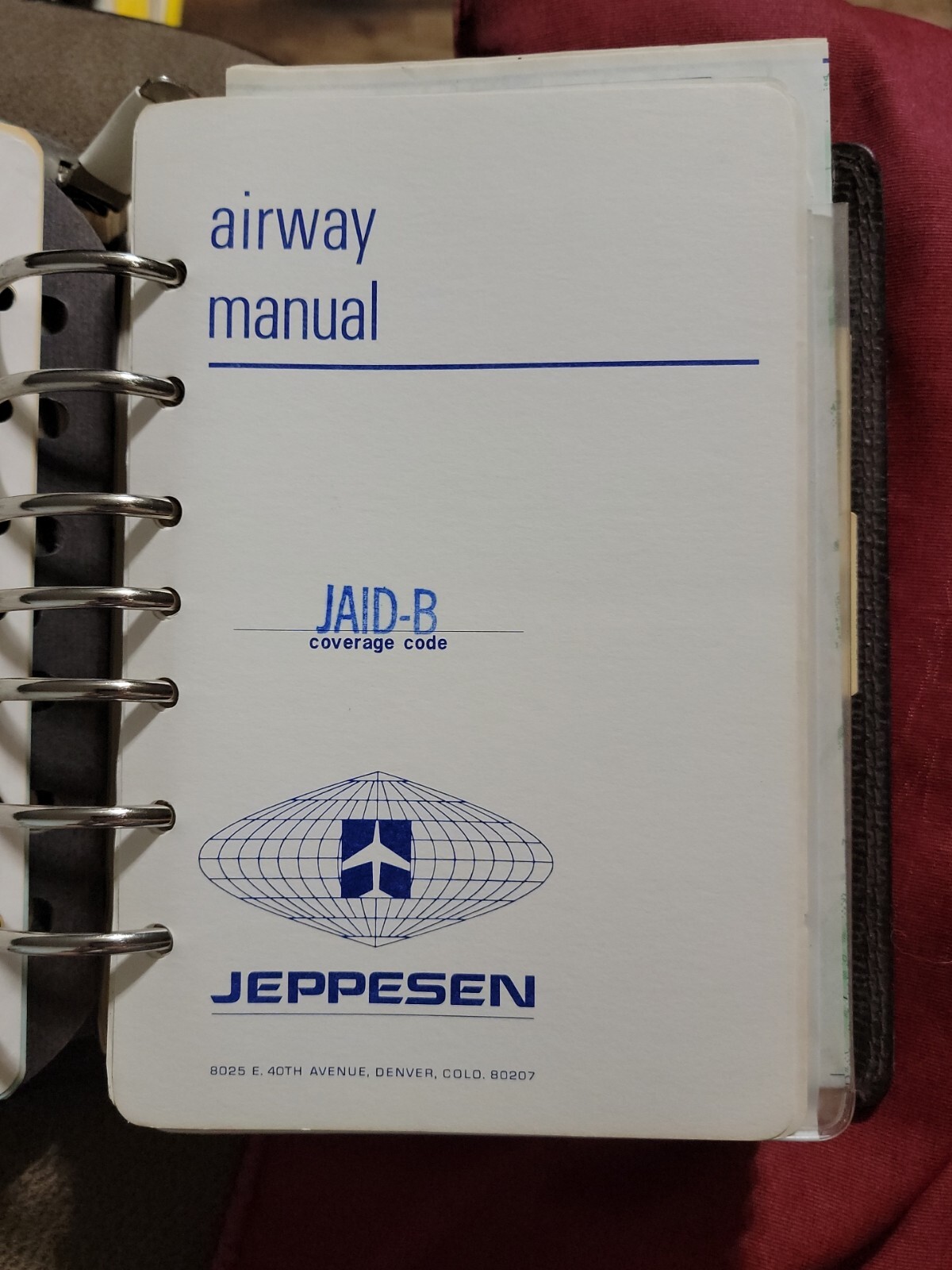Jeppesen Airway Manual Full/coverage Code JAID-B