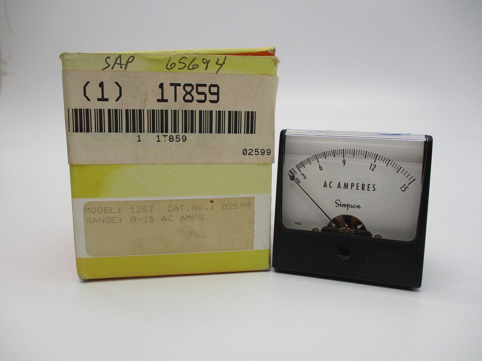 SIMPSON ELECTRIC CO. 1257 PANEL METER NSMP