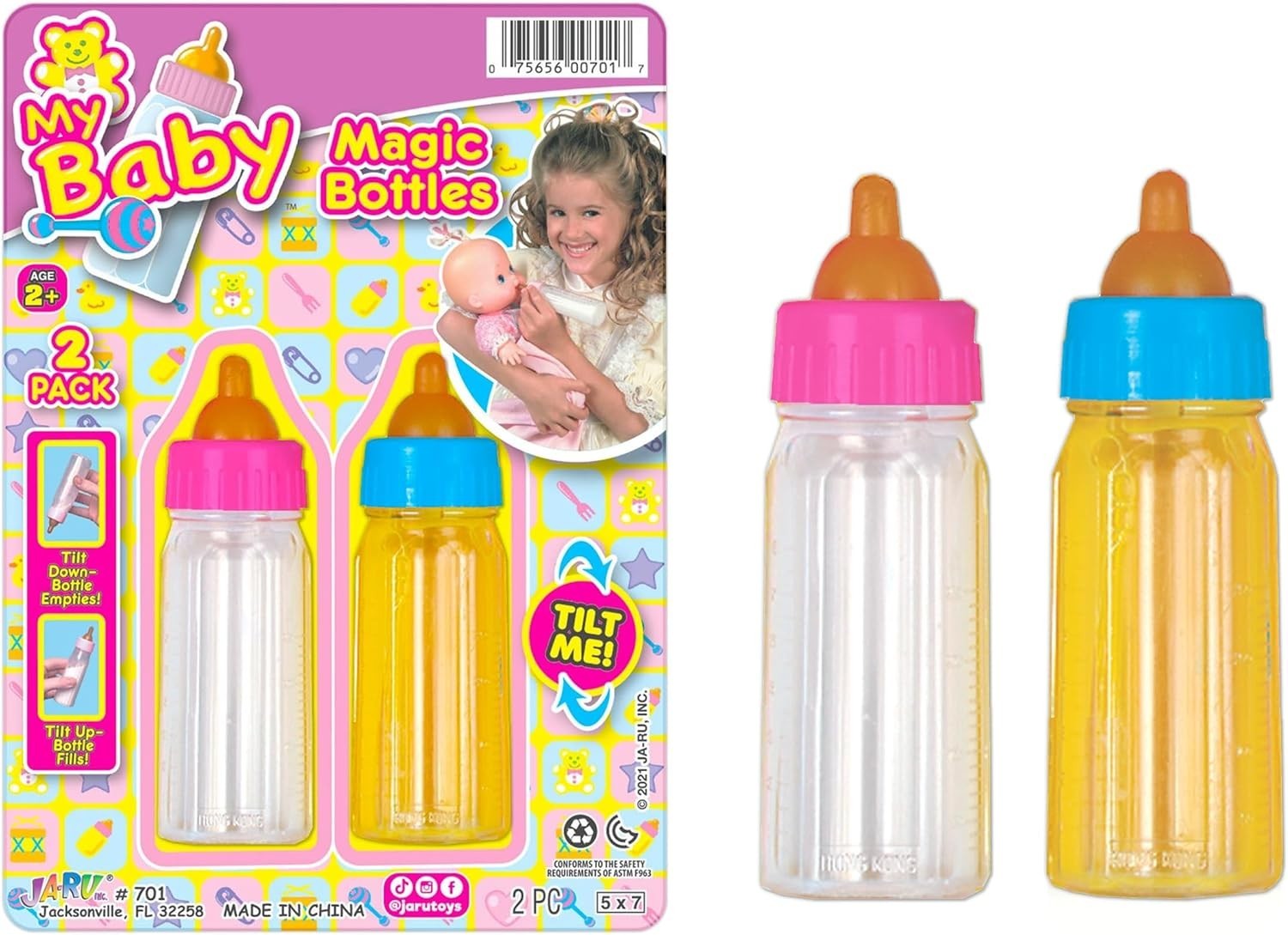 JA-RU Magic Bottle Trick Toy 1oz (1 Unit) Magic Trick Bottle Toy for Kids. Novel