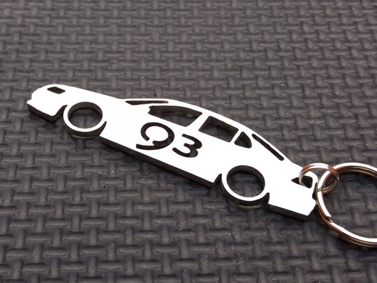 SAAB 93 SEDAN keyring 9-3 ECOTEC TURBO 2.8 2.0 T D AERO EPOWER badge keychain