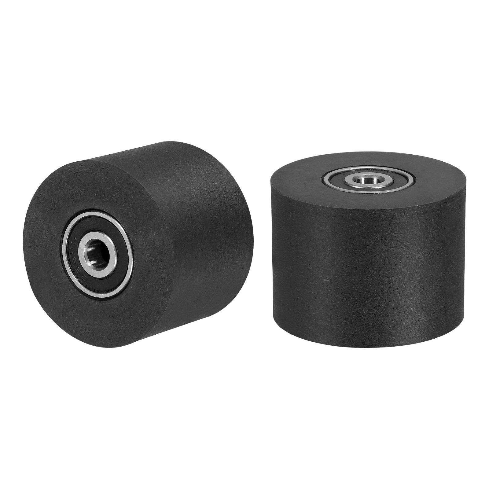 2Pcs Plastic Roller Wheel with Bearing, 15/64"x1-37/64"x1-3/16" Bearing Pulley