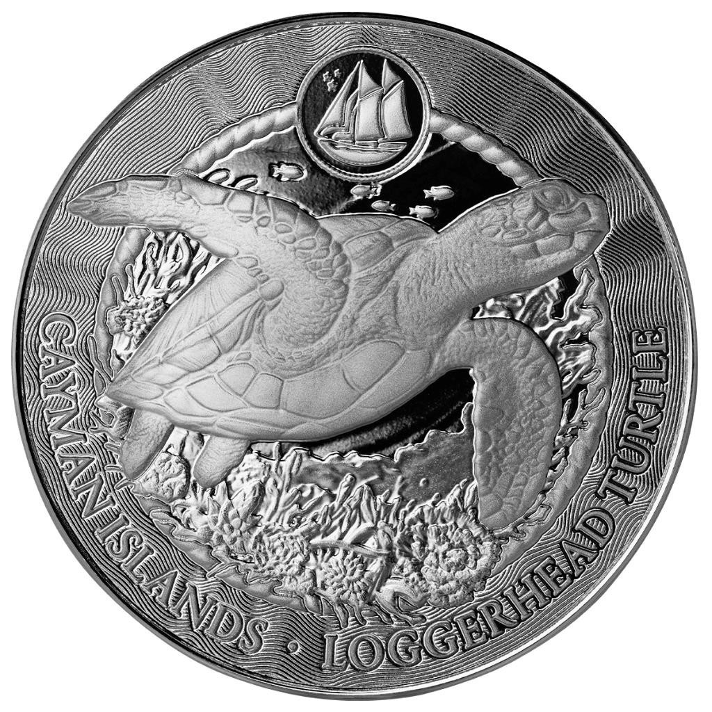 2025 1 oz Cayman Islands Loggerhead Turtle .9999 Silver Coin BU #A732