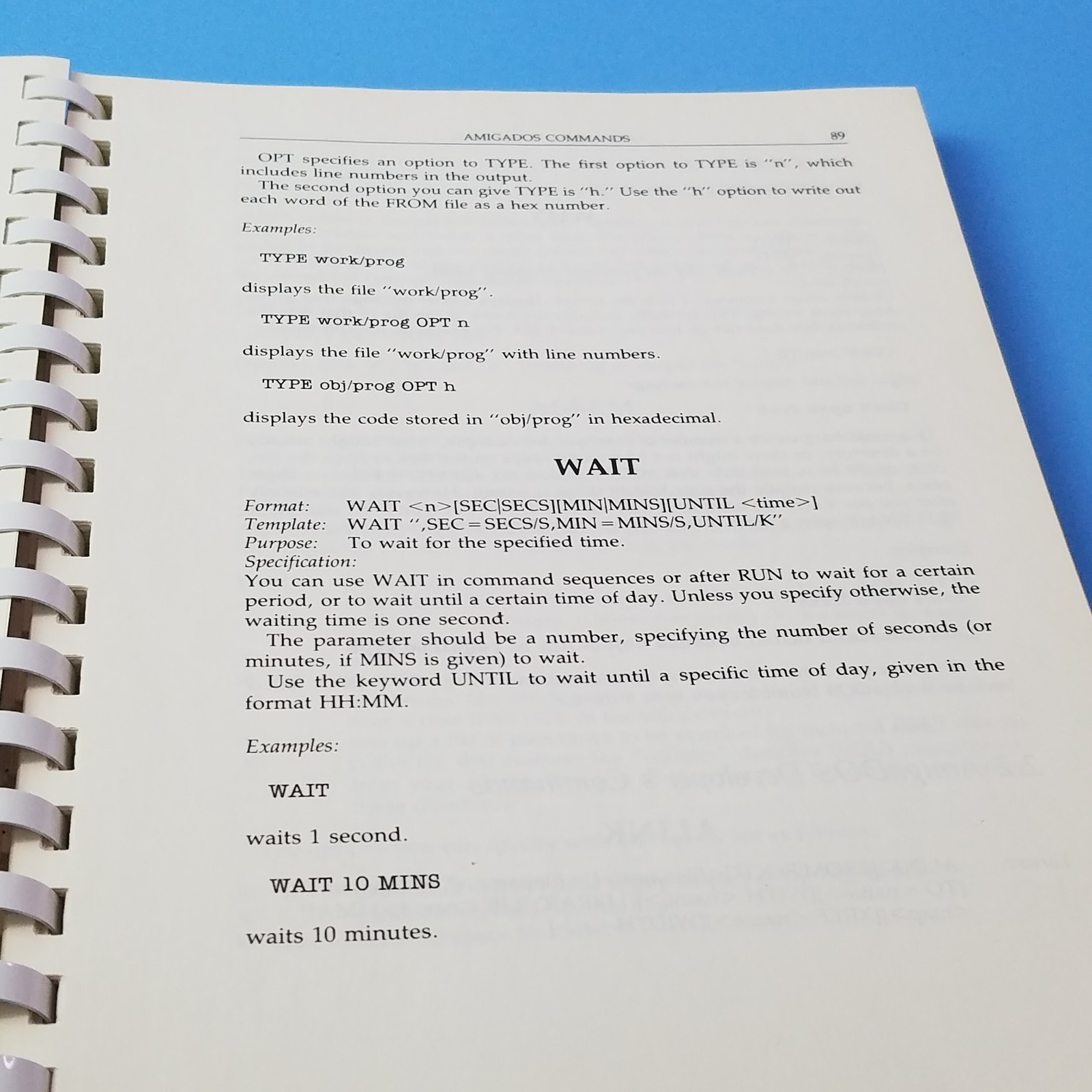 The Amiga DOS Manual 1987 2nd Edition