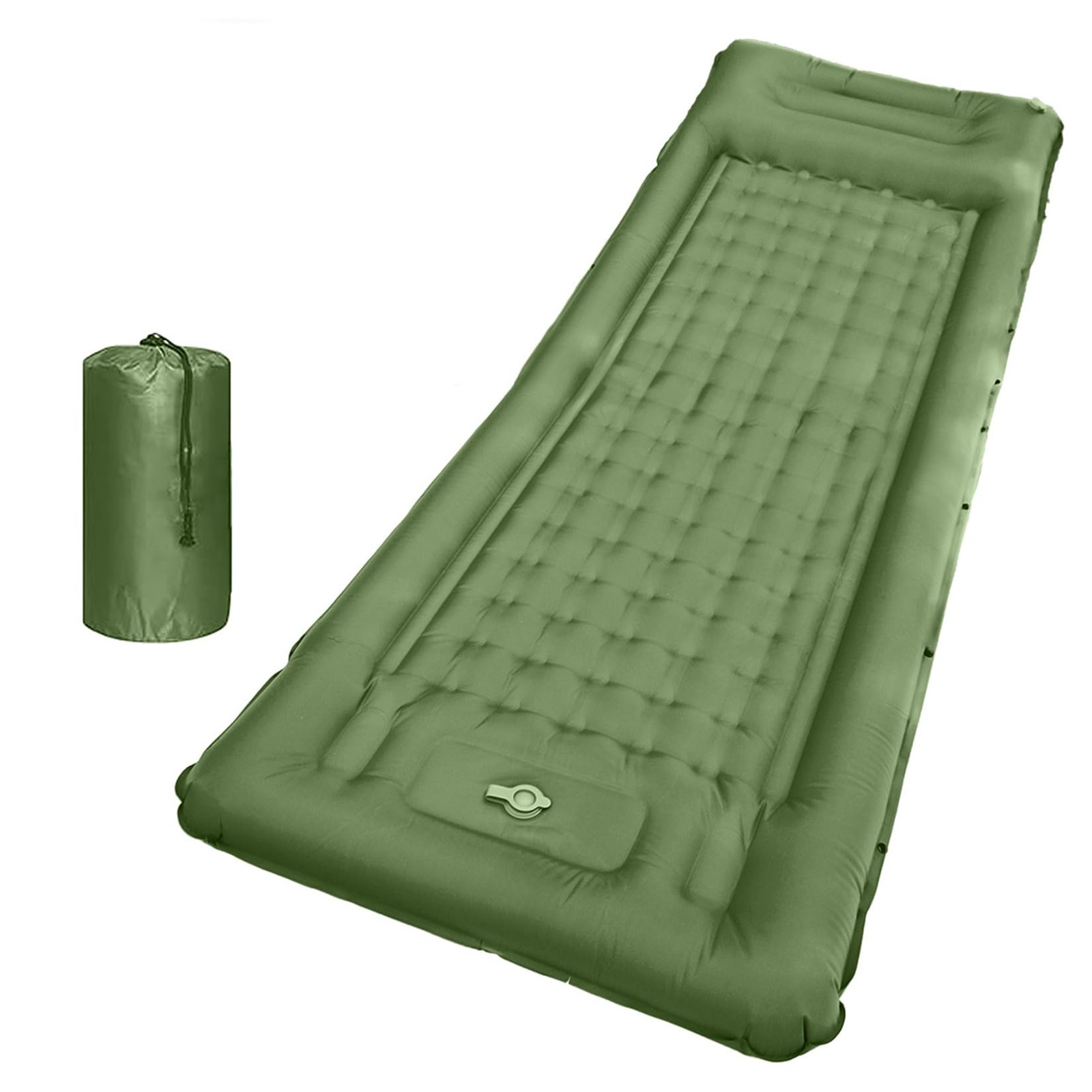 SEVNPRIME 78in x 29in x 5in Camping Sleeping Pad, x x 5in, Green