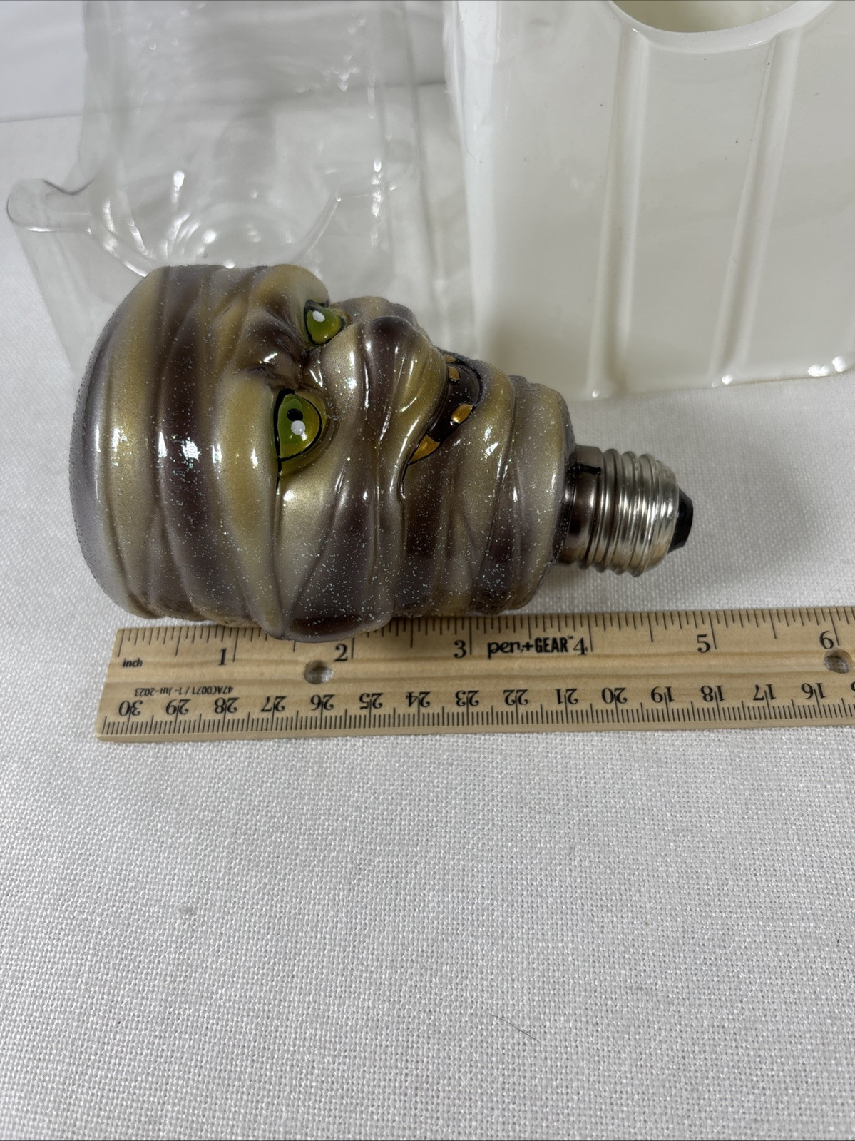 Halloween Fright Light Mummy Light Bulb Dept 56 Fright Night
